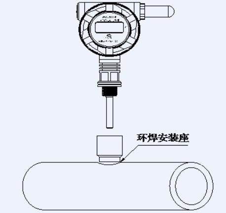 无线温度变送器安装示意图